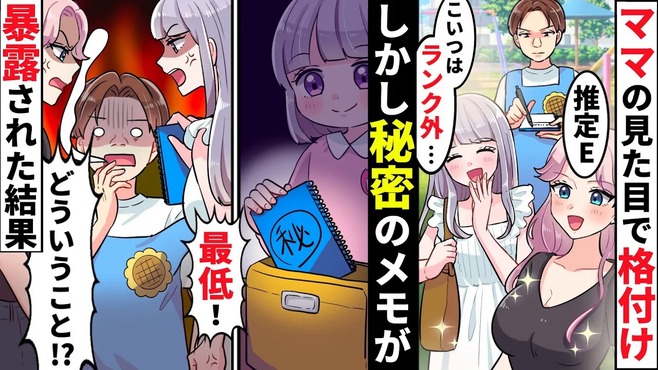 幼稚園でママの見た目で格付け評価するDQN先生「君は退園する？w」→酷い扱いを受ける娘だが実は…【ソプラノ漫画】【漫画】【マンガ動画】
