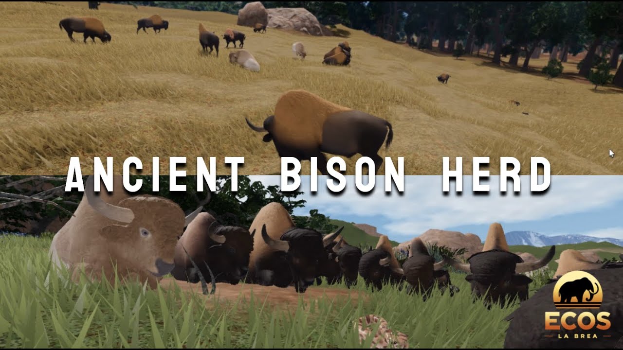 Ancient Bison Herd | Roblox Ecos: La Brea