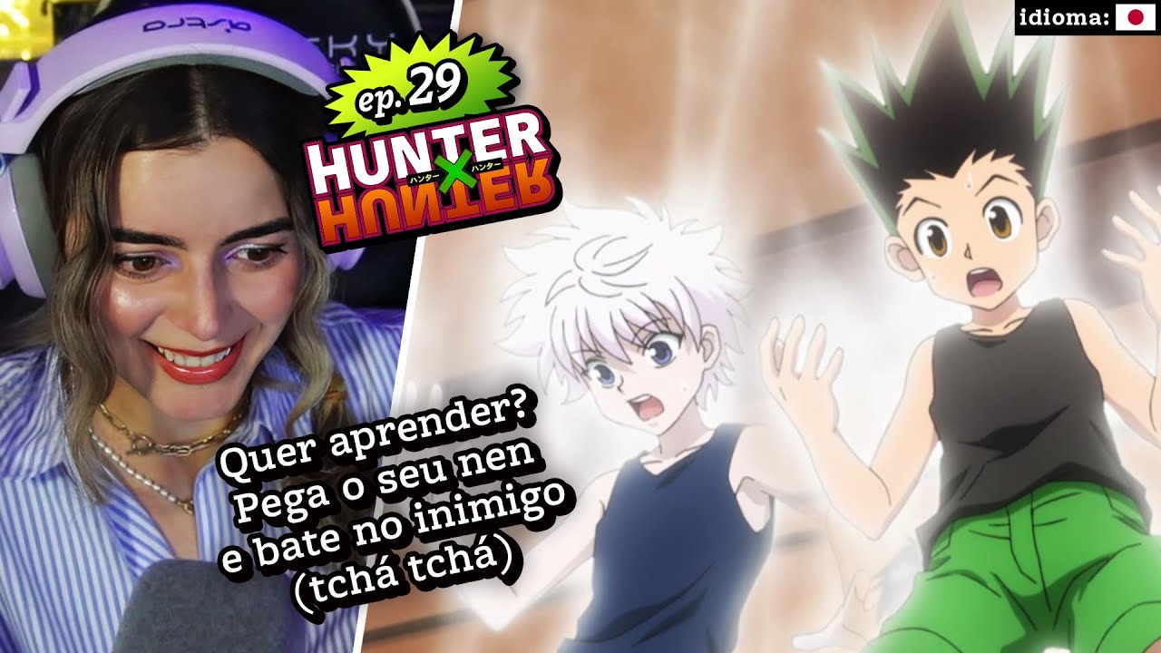 Gon e Killua mais poderosos a cada segundo!!! // React Hunter x Hunter episódio 29