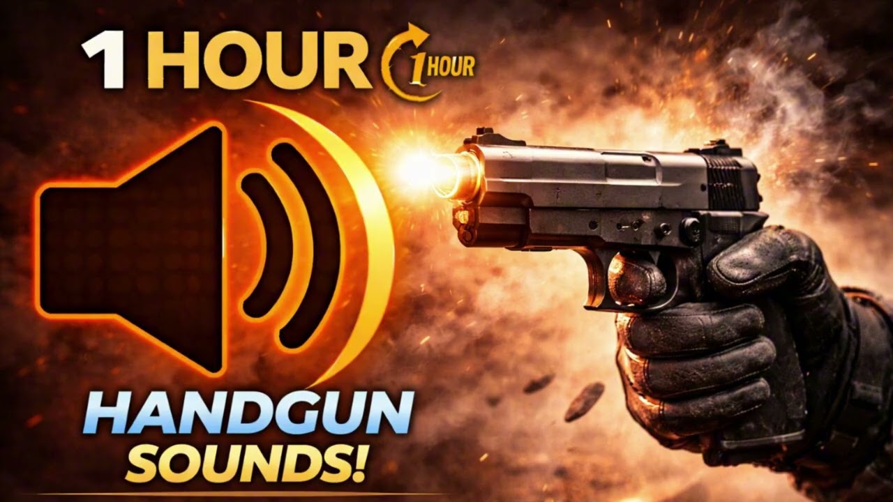 1 Hour of Pistol Gun Sounds &mdash; Realistic Handgun Fire SFX