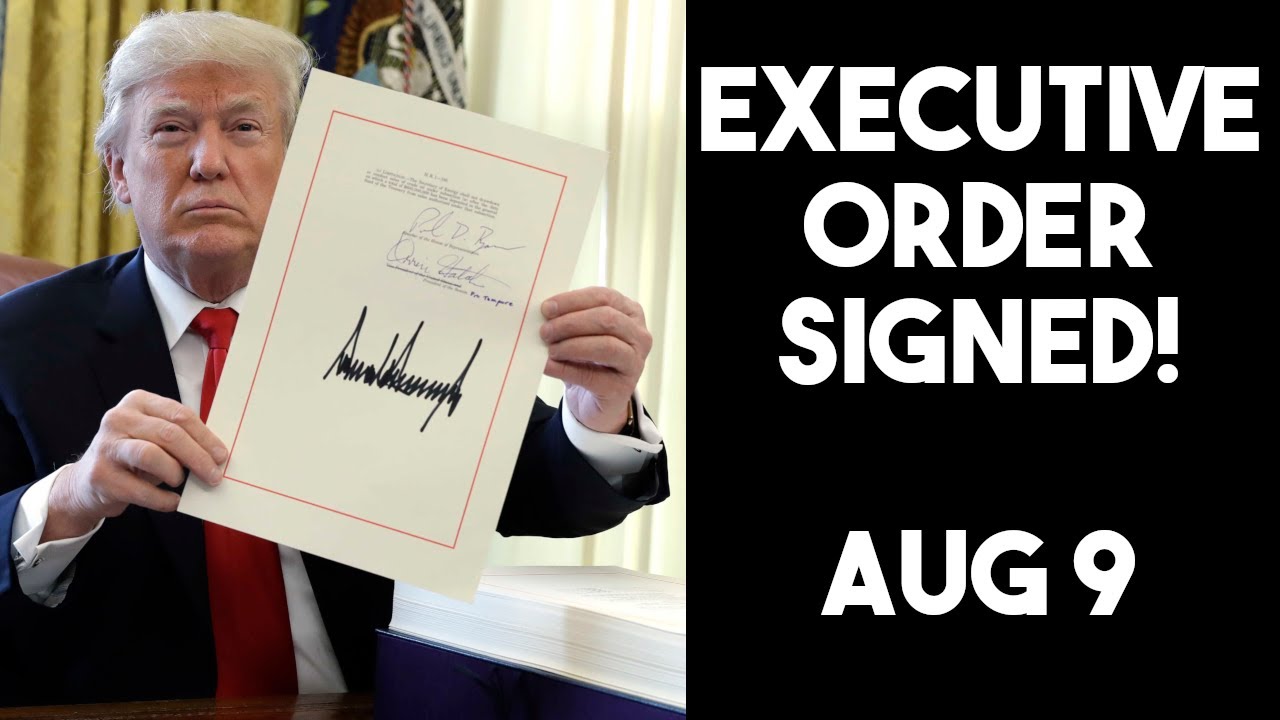 🔴TRUMP SIGNS EXECUTIVE ORDER STIMULUS! August 9 Stimulus Check Update