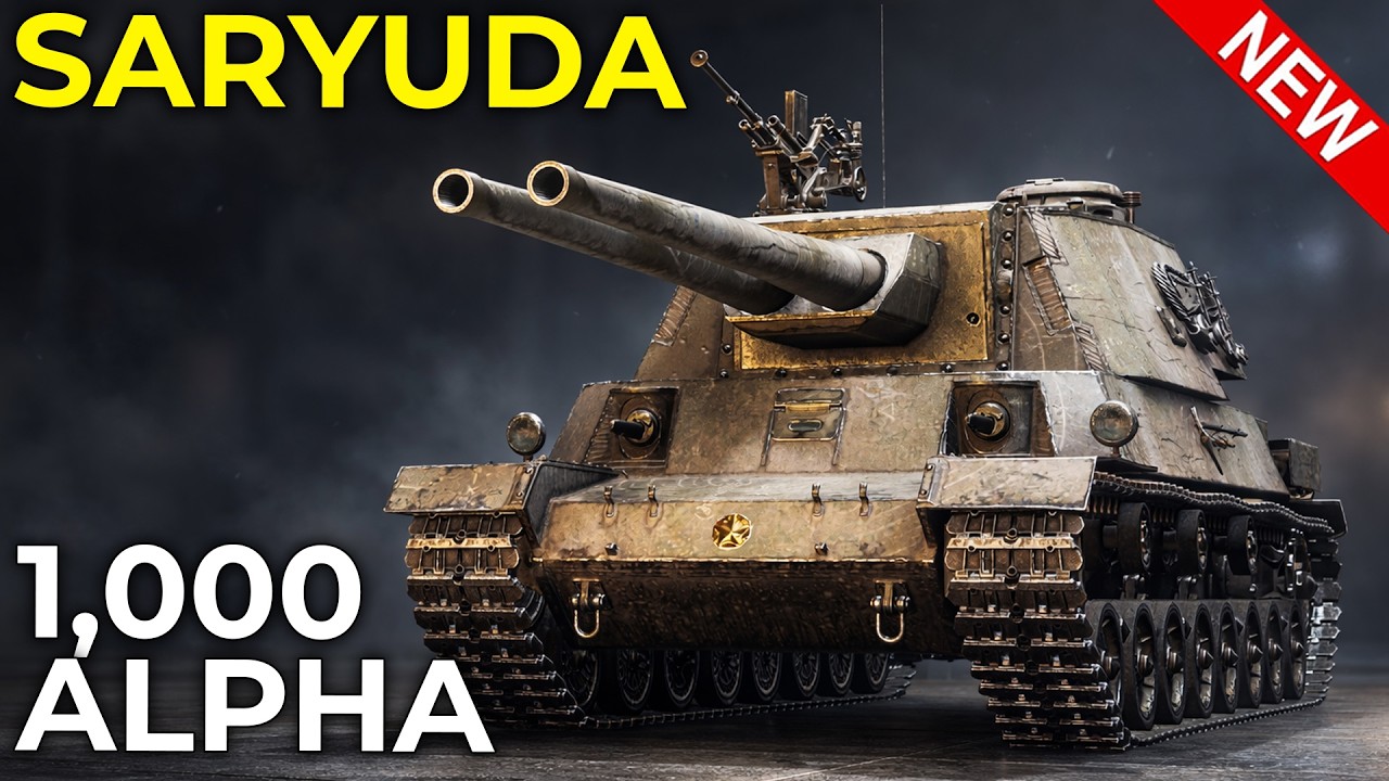 *NEW* Saryuda Gameplay - 1,000 ALPHA DOUBLE SLAP| World of Tanks