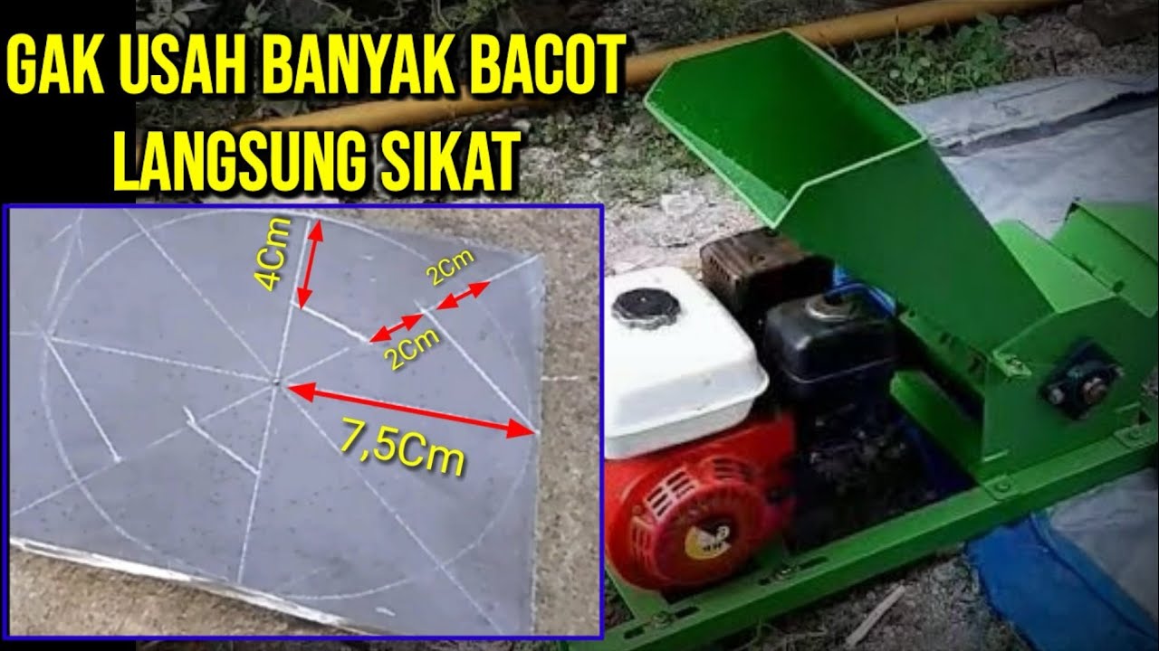 hanya 5 menit.! Anda sudah bisa membuat Rangkaian mata pis4u mesin Chopper pencacah rumput