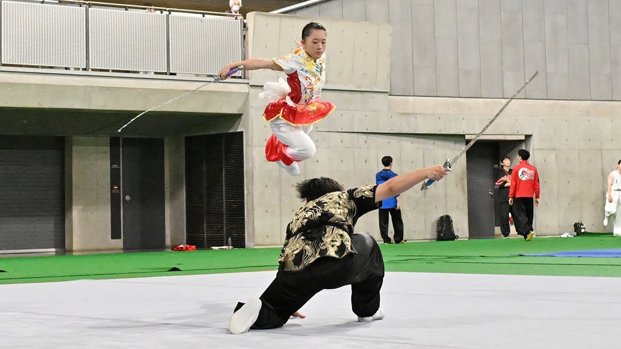 対練［第2位］二人対練　高山蓮選手／高山莉音選手（第41回全日本武術太極拳選手権大会）