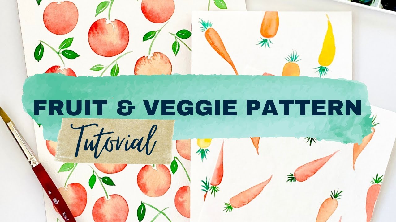Fruit and Veggie Pattern Tutorial