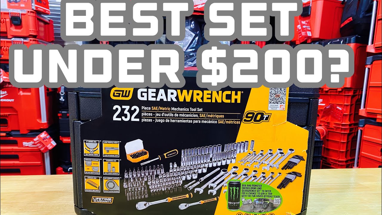 All Of This For $200!!! GearWrench 232 Piece Mechanics Tool Set - Unboxing And Review.
