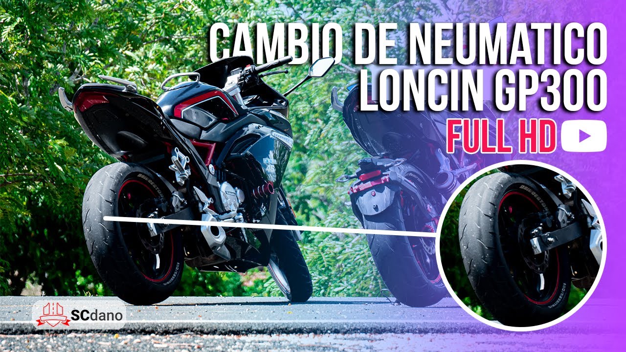 Cambio de NEUMATICO trasero | Loncin GP300 | #SCdano