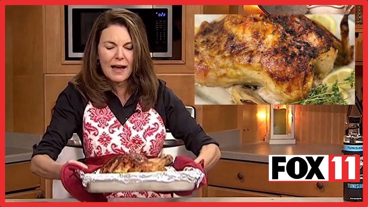 Lemon Roasted Chicken Recipe; Living with Amy