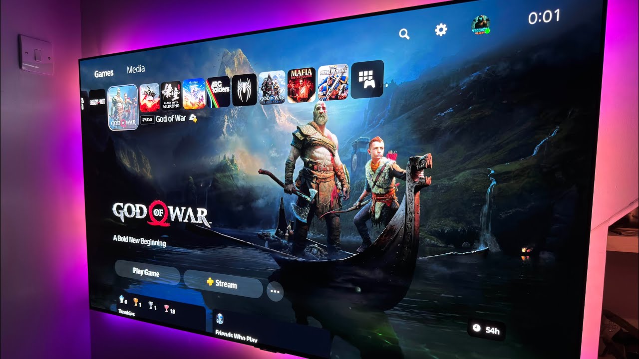 🔥 God of War Intro Looks INSANE on LG G3 OLED | PS5 Pro Gameplay (iPhone 17 Pro) #godofwar #ps5pro 