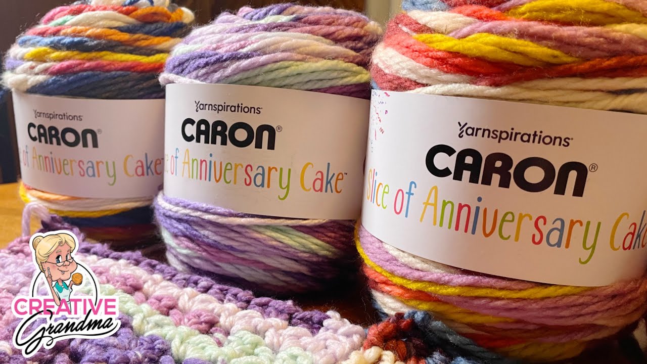 Yarn Swatch! Caron Slice Of Anniversary Cakes! Which Color Is Your Favorite? #yarn #crochet