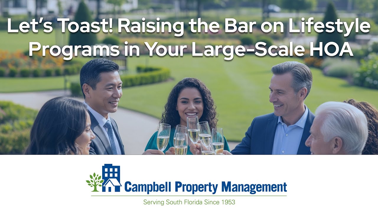 Let’s Toast! Raising the Bar on Lifestyle Programs in Your Large-Scale HOA Webinar