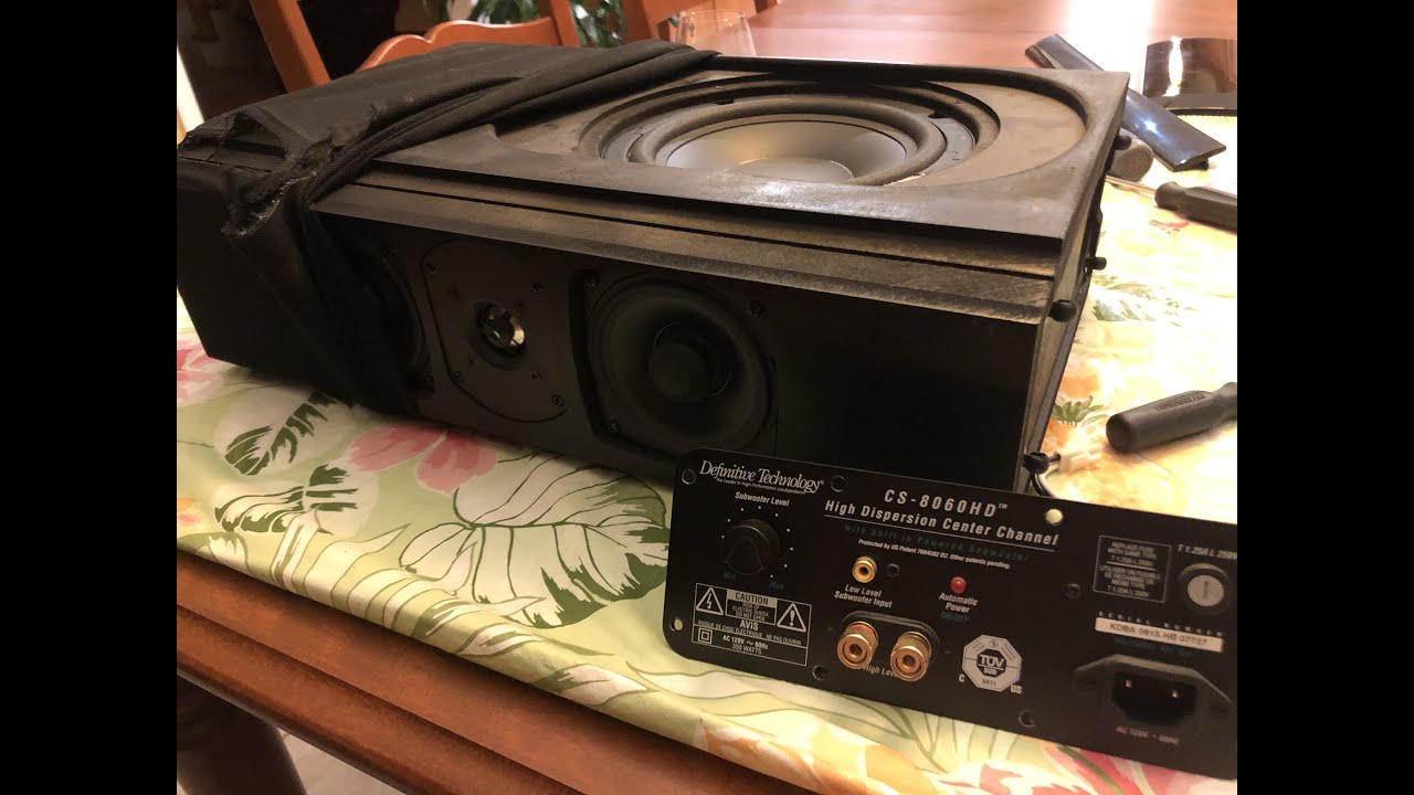 Definitive Technology CS 8060HD Center Channel Speaker Repair (1 of 2)