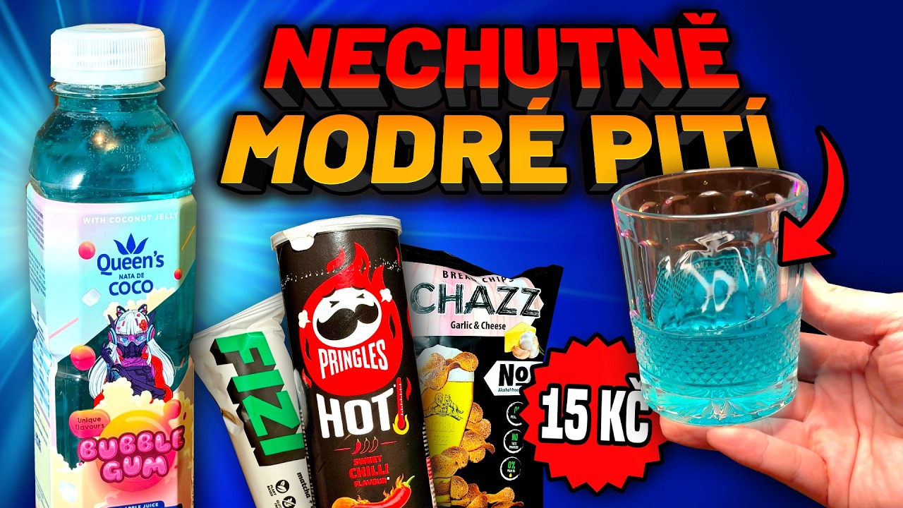DIVNĚ MODRÉ PITÍ! LEVNÉ POTRAVINY! 😅