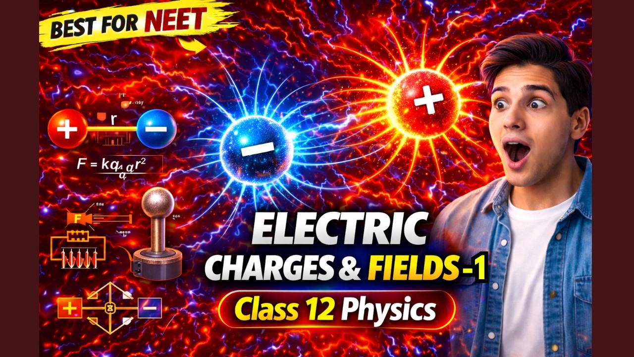 CBSE Class 12 Physics || Electric Charges and Fields Part -1 || Full Chapter || By Shiksha House