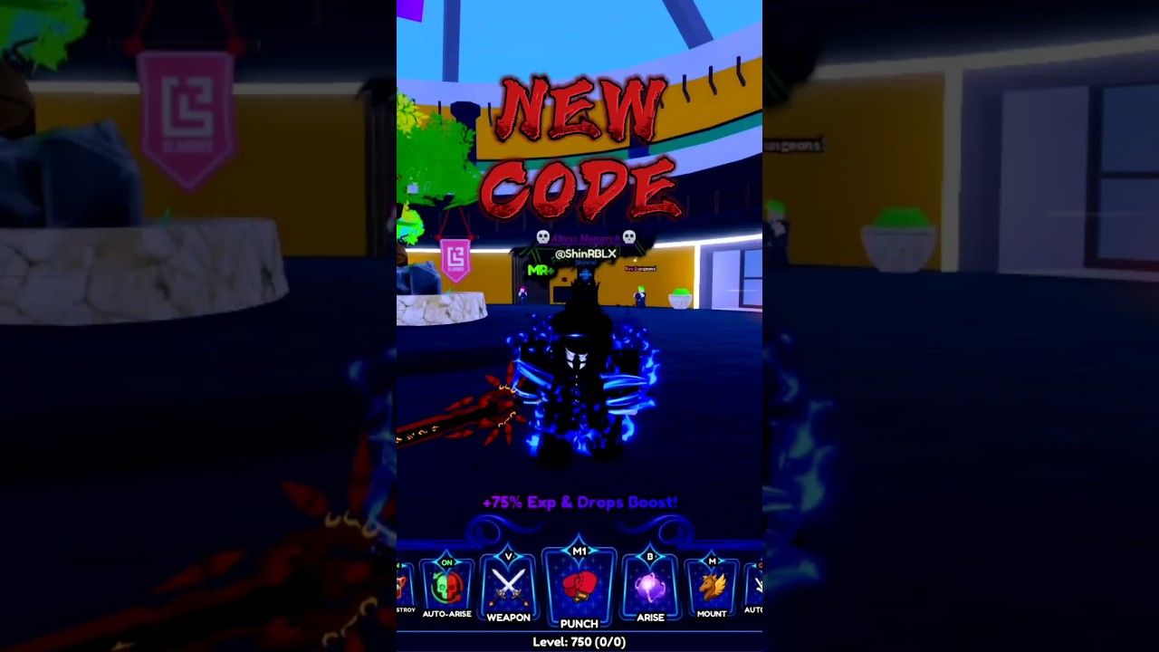NEW Code in Arise Crossover #sololeveling #arisecrossover #roblox #shorts