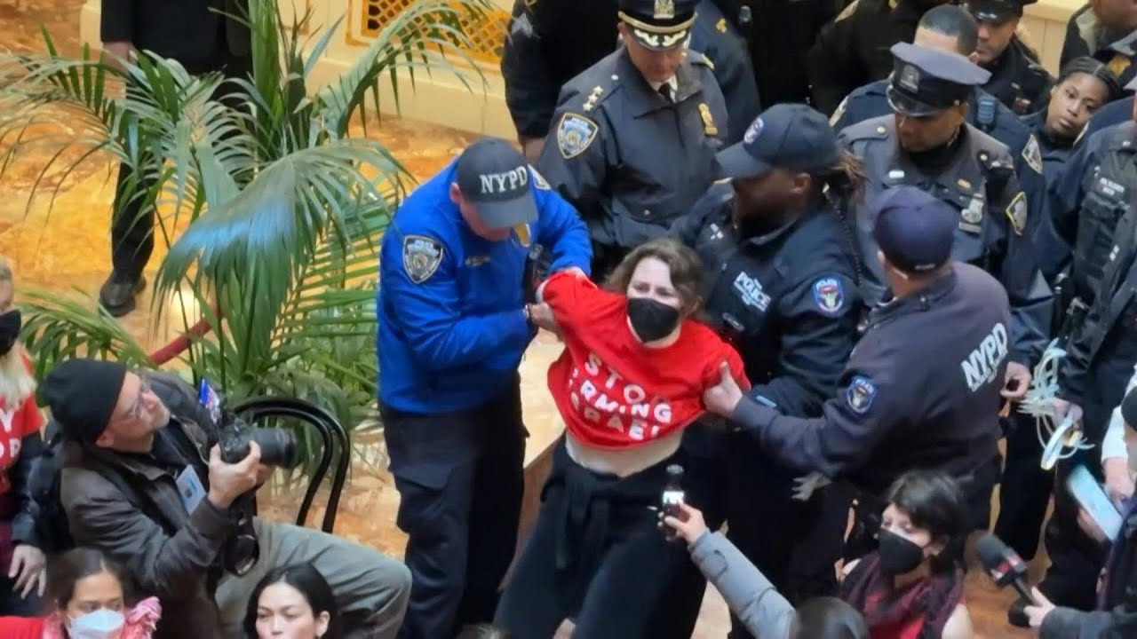 NYPD detains pro-Palestinian protesters inside Trump Tower | AFP