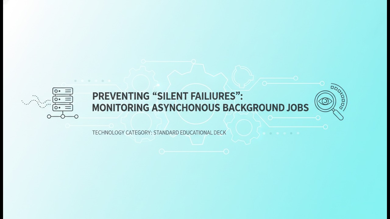 How to Monitor Asynchronous Background Jobs | DevOps Observability & Reliability Guide