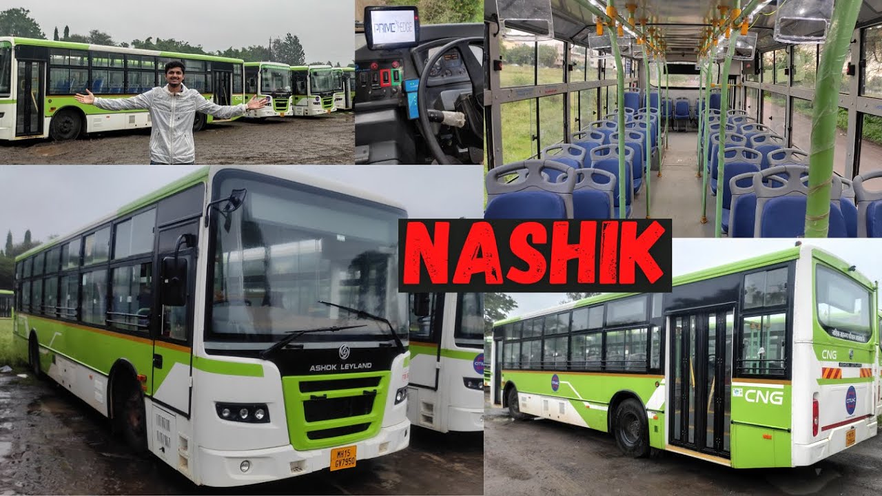 Day In Nashik New Smart City Bus | Ashok Leyland BS4 CNG Bus