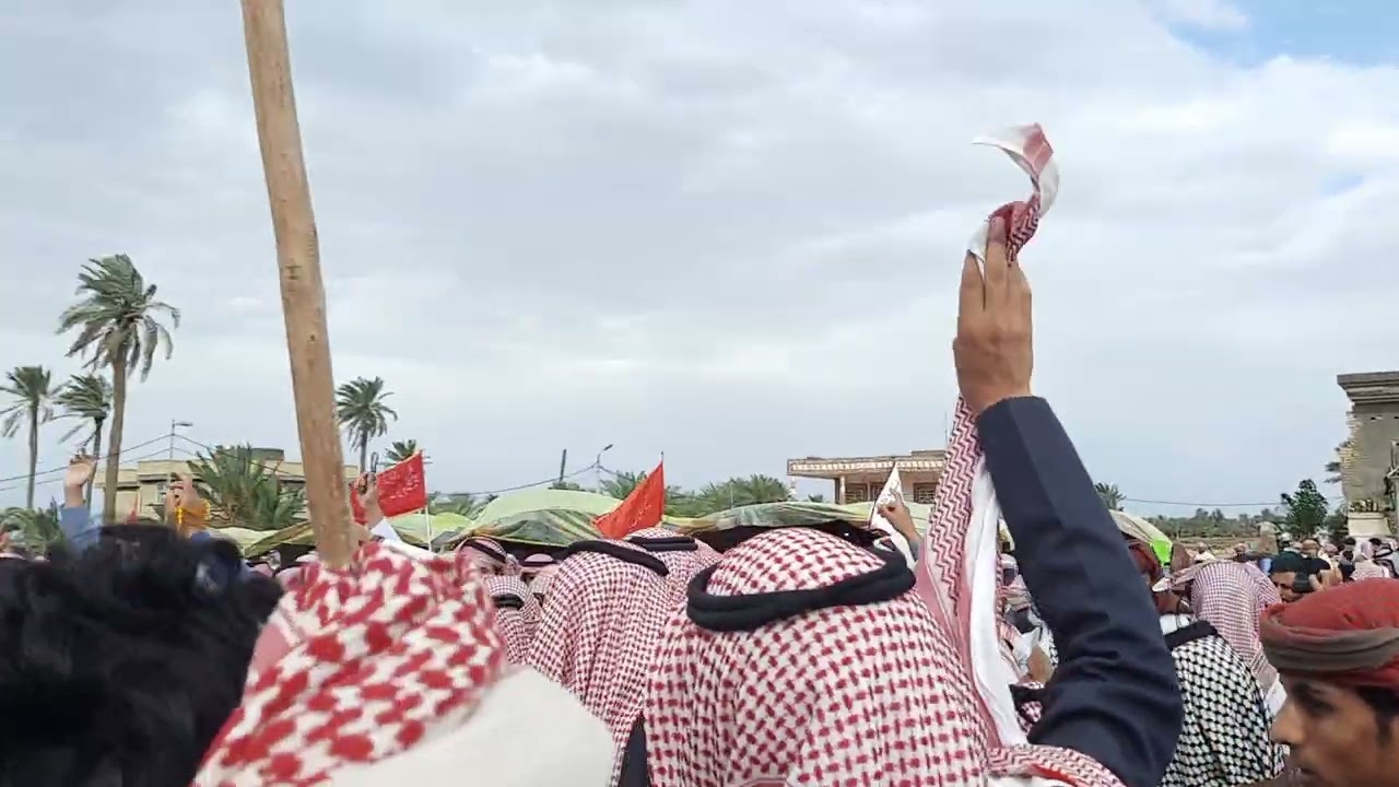أقره العنوان بهاذه البيرق ~~هاذه بيرق الا عيون (عمامي إلى الفرطوس العيون بقياده الشيخ كريم أل كزار