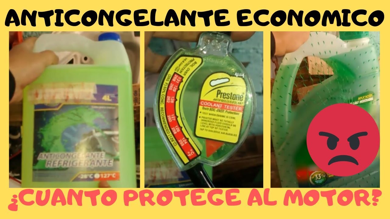 Anticongelante Economico ¿Cuanto Protege Al Motor?