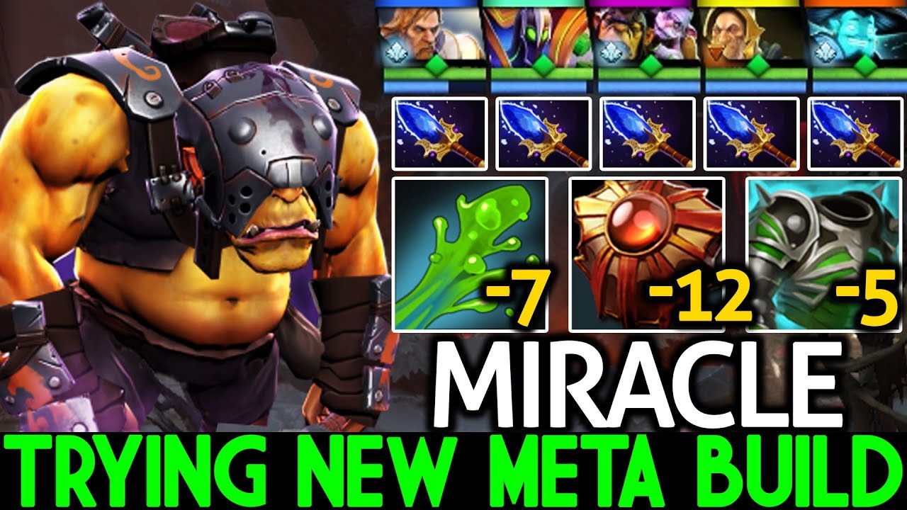 MIRACLE [Alchemist] Pro Player Trying New Meta Build Armor Reduction 7.22 Dota 2