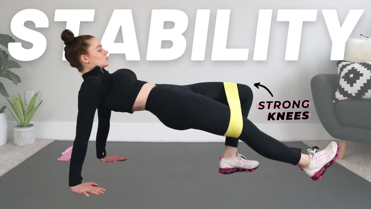 20 Min Knee Stability & Glute Workout NO EQUIPMENT (Low Impact Knee-Friendly Workout)