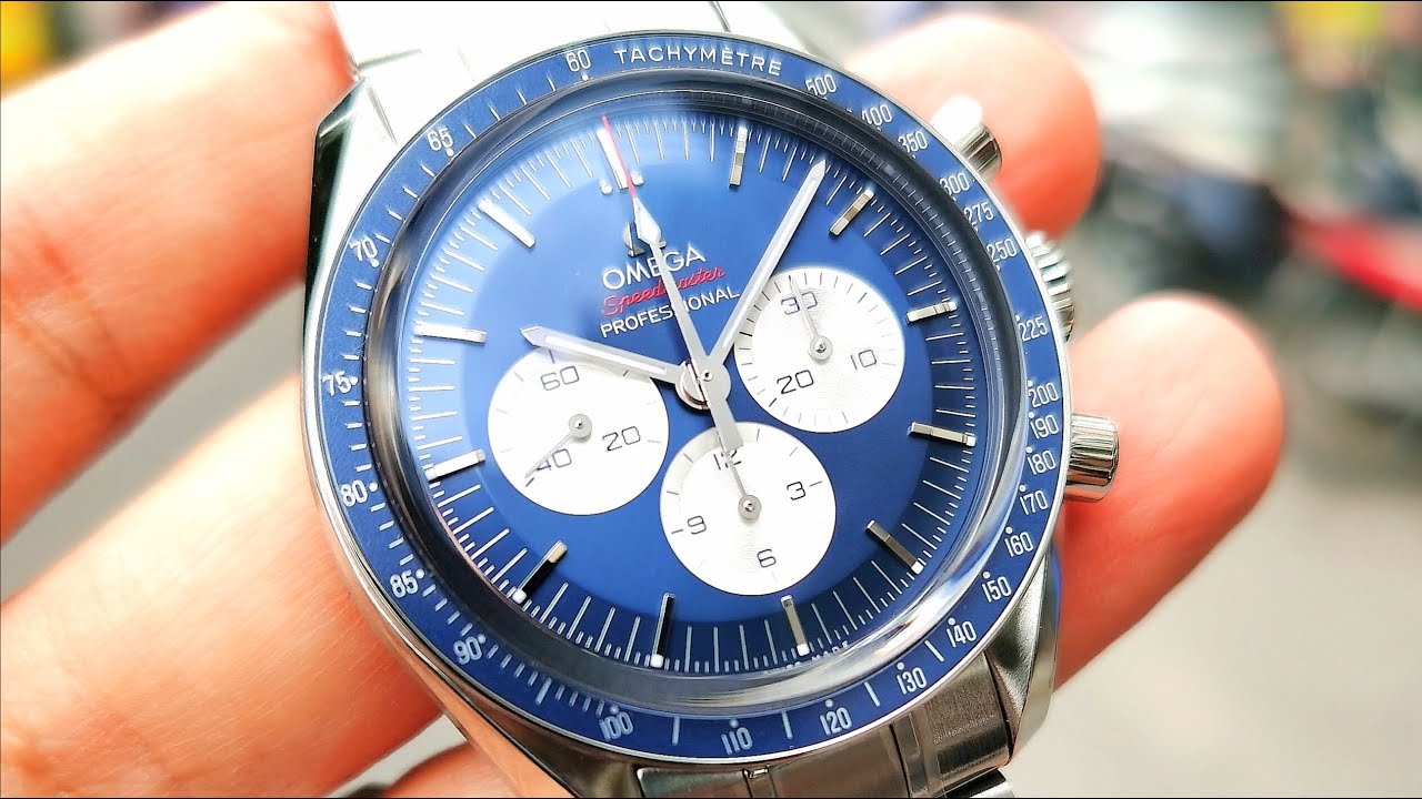 [Đẹp & Hiếm] Omega Speedmaster Tokyo 2020 Blue Limited Edition 522.30.42.30.03.001 | ICS Authentic