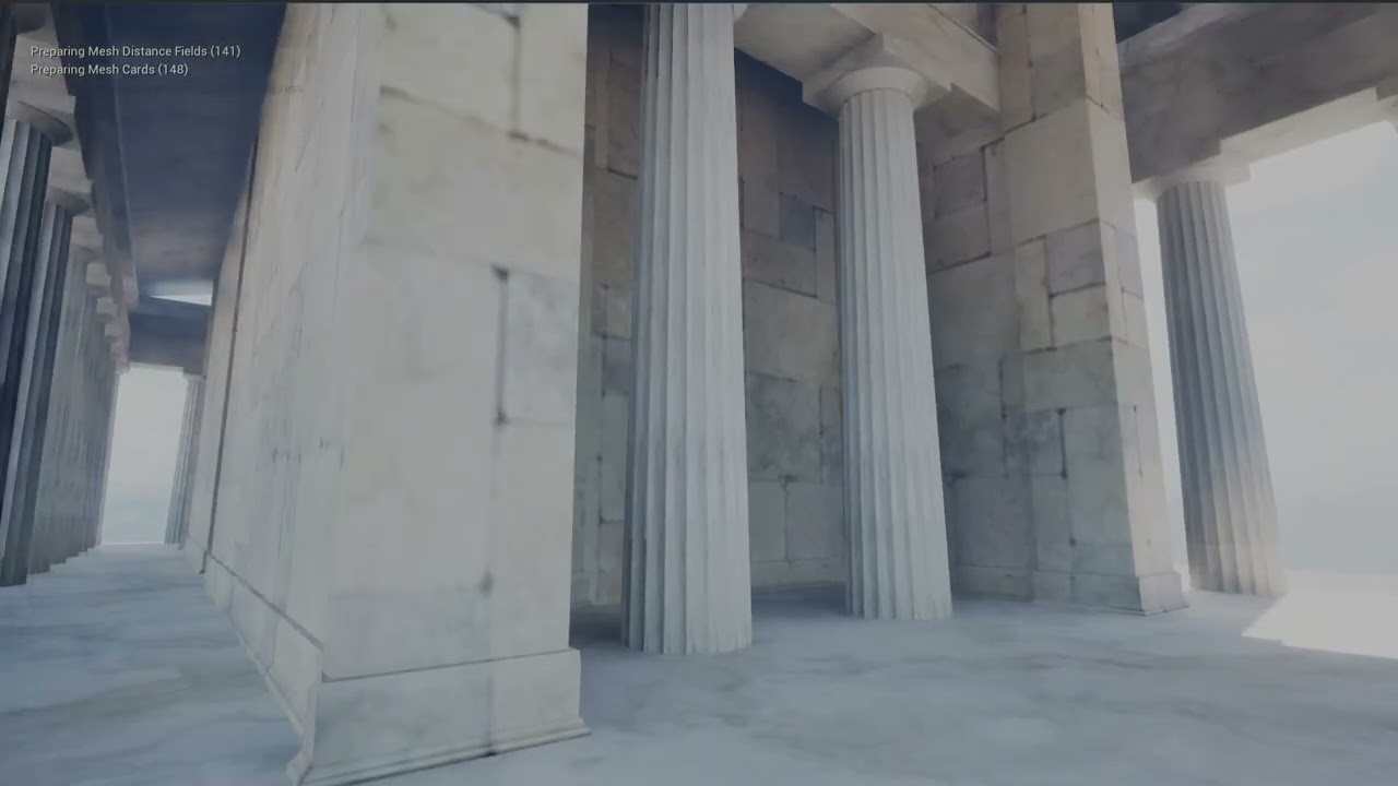 Temple of Hephaistus - Athens, Real Time CGI