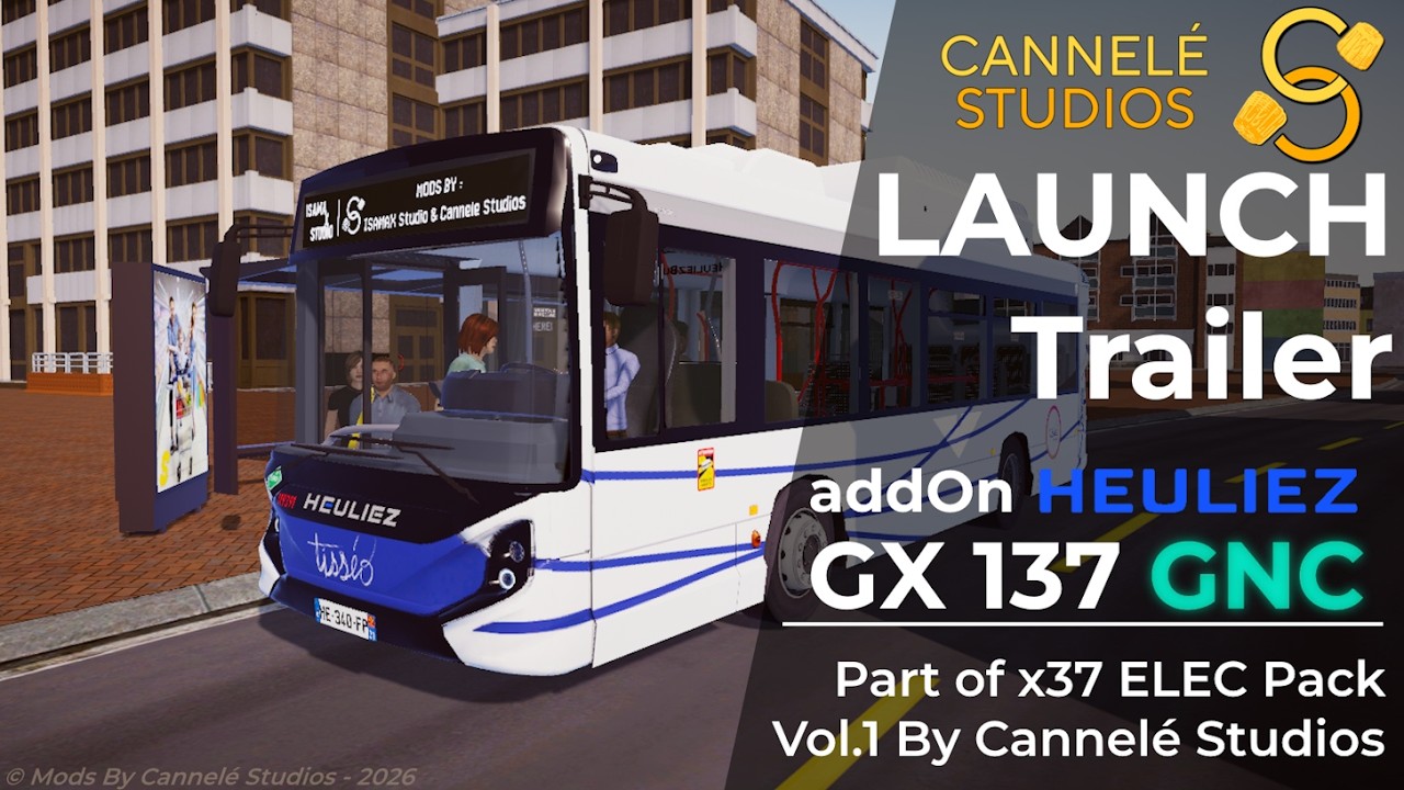 Trailer - addOn H E U L I E Z Bus GX 137 GNC -- By Cannelé Studios 2026