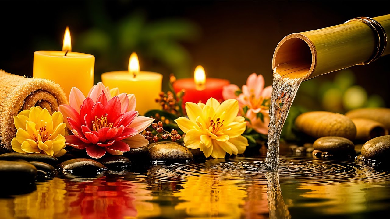 Relaxing Healing Music + Water Sounds 🌿 Calm Anxiety, Depression, Deep Sleep 😴
