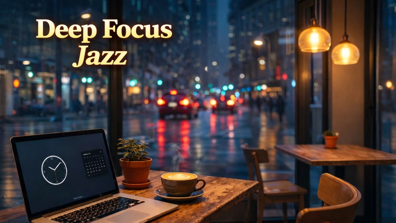Late Night Coffee Shop Smooth Jazz | Deep Focus Music for Work
