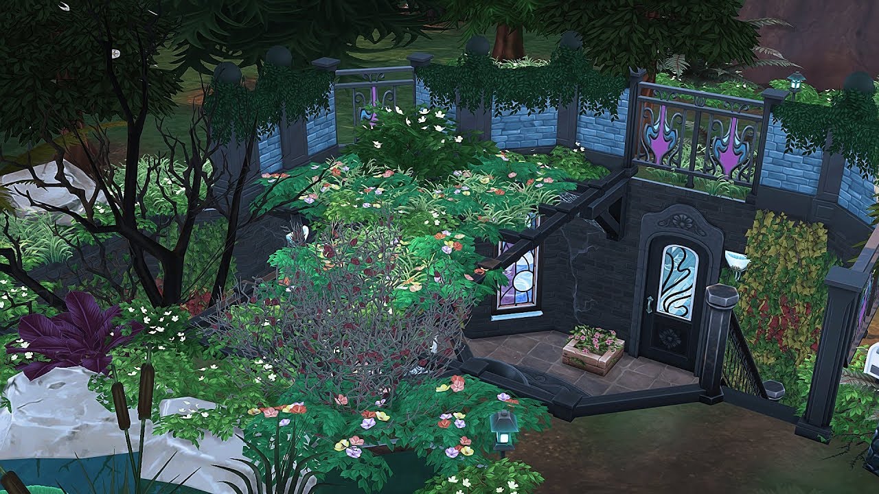 NECROMANCER'S UNDERGROUND LAIR 💀 | The Sims 4 | Speed Build