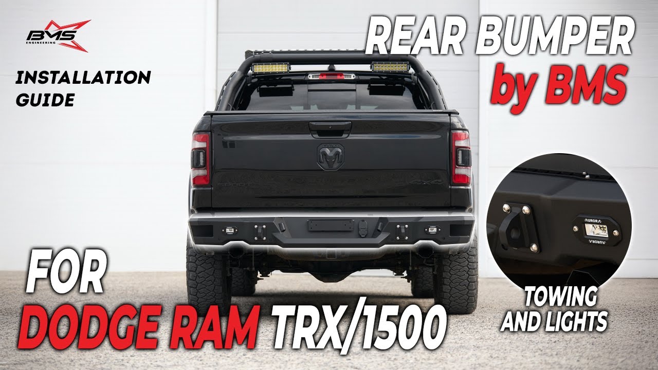 Dodge Ram 1500 2019-2024 Steel Rear Bumper BMS PRO-Line Installation guide