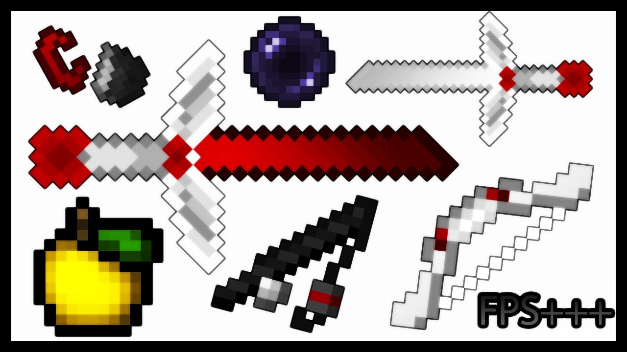MINECRAFT PVP TEXTURE PACK - CHANGE PACK DEFAULT EDIT UHC, SKYWARS FPS+++ 1.7.X/1.8.X