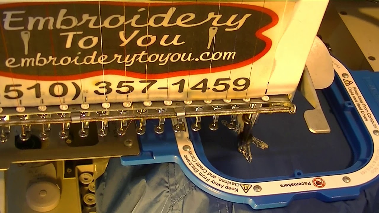 Embroidering Windbreaker Jackets