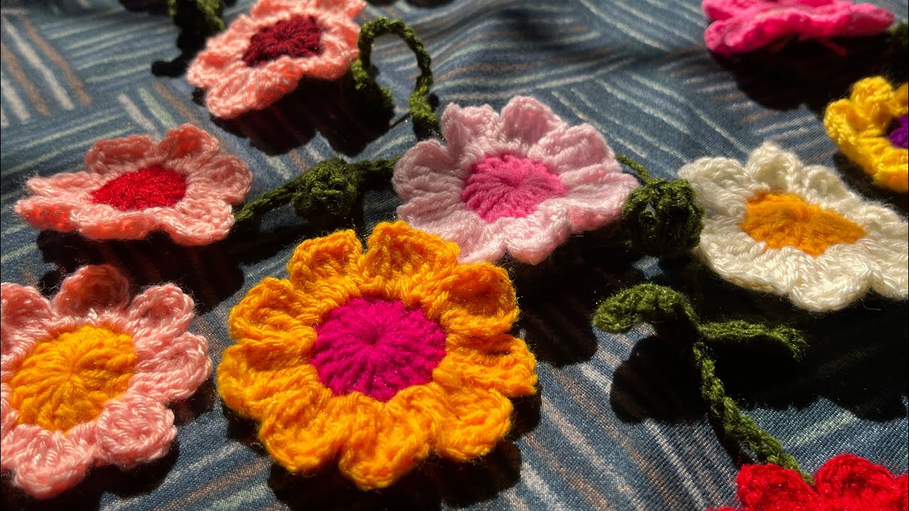 Crochet Flower For Beginners | Crochet Pattern | Crochet | Easy Crochet Flower Tutorial 