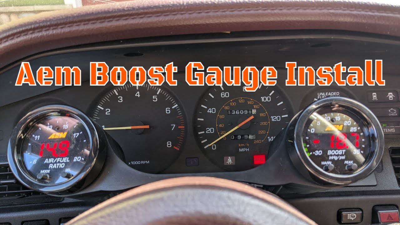 AEM Boost Gauge Install on the MK3 Supra Build
