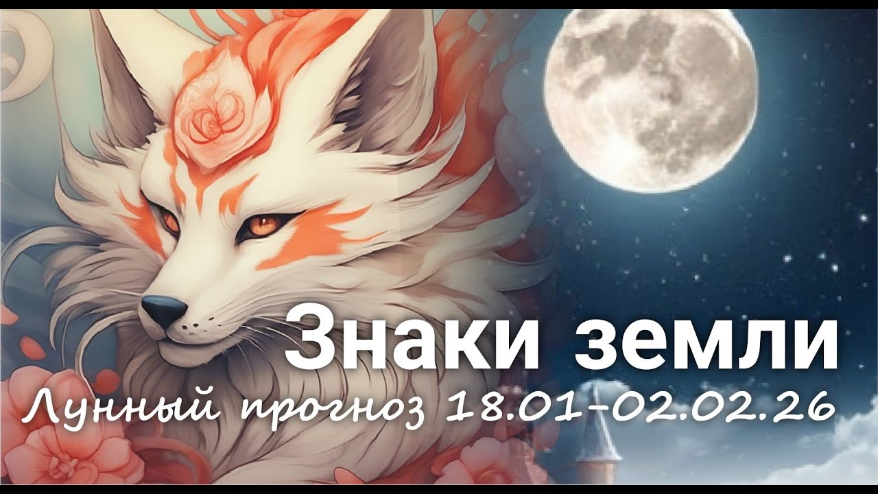 ЗНАКИ ЗЕМЛИ (Телец, Дева, Козерог). Лунный прогноз с 18.01 по 02.02.2026 г. Валерия Пузырева