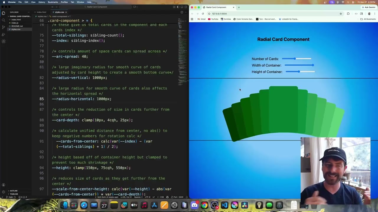CSS Trigonometry for Dynamic Radial Layout