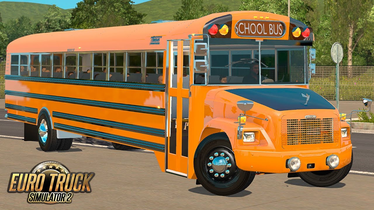 Ônibus Escolar Americano no Euro Truck 2