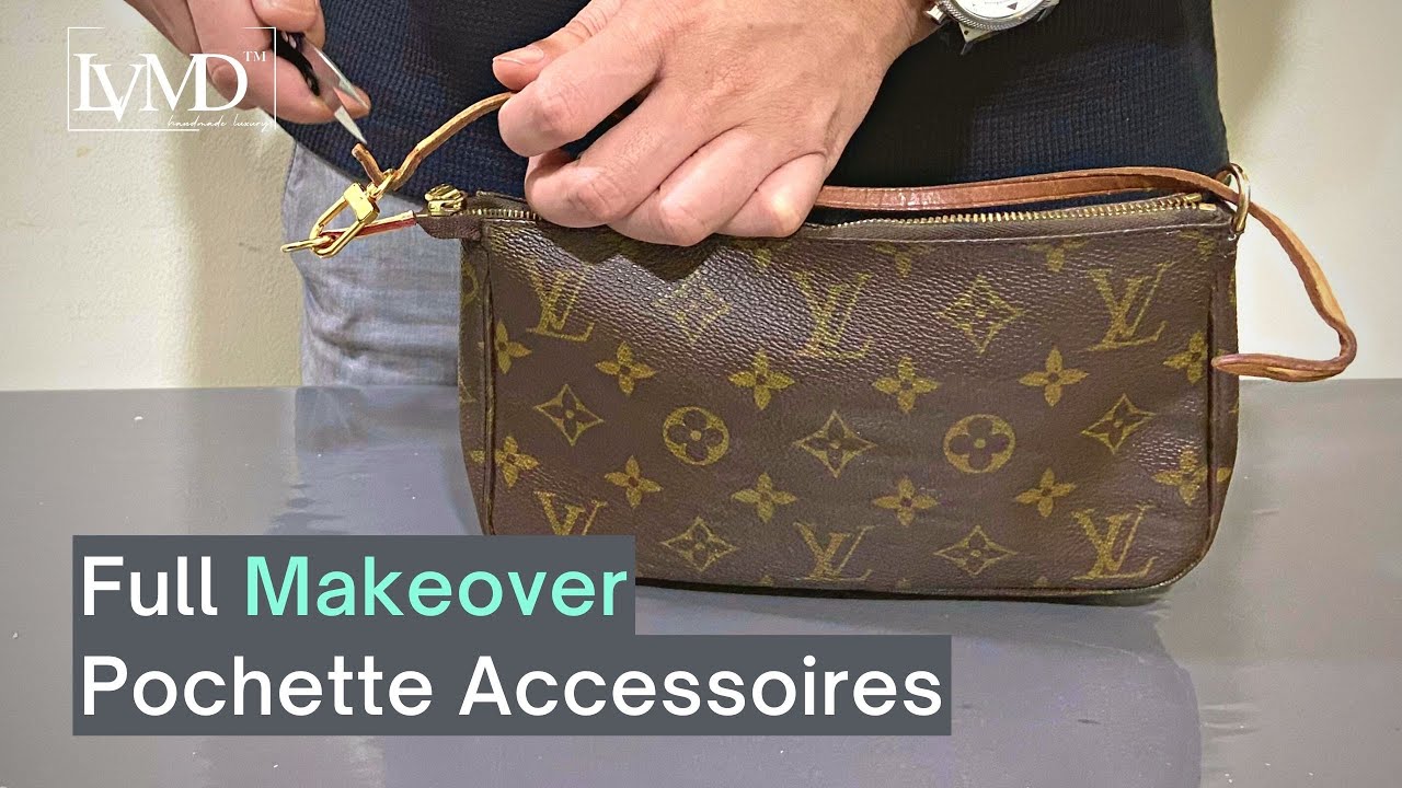 Full Makeover Of A Vintage Louis Vuitton Pochette Accessoires | Restoration | Repair