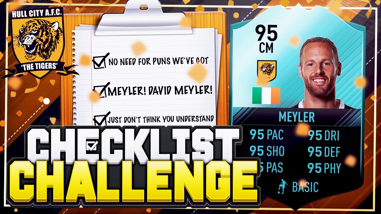FIFA 17 CHECKLIST CHALLENGE vs MEYLER!! 📋 95 PRO PLAYER DAVID MEYLER CARD! 😱 FIFA 17 SQUAD BUILDER