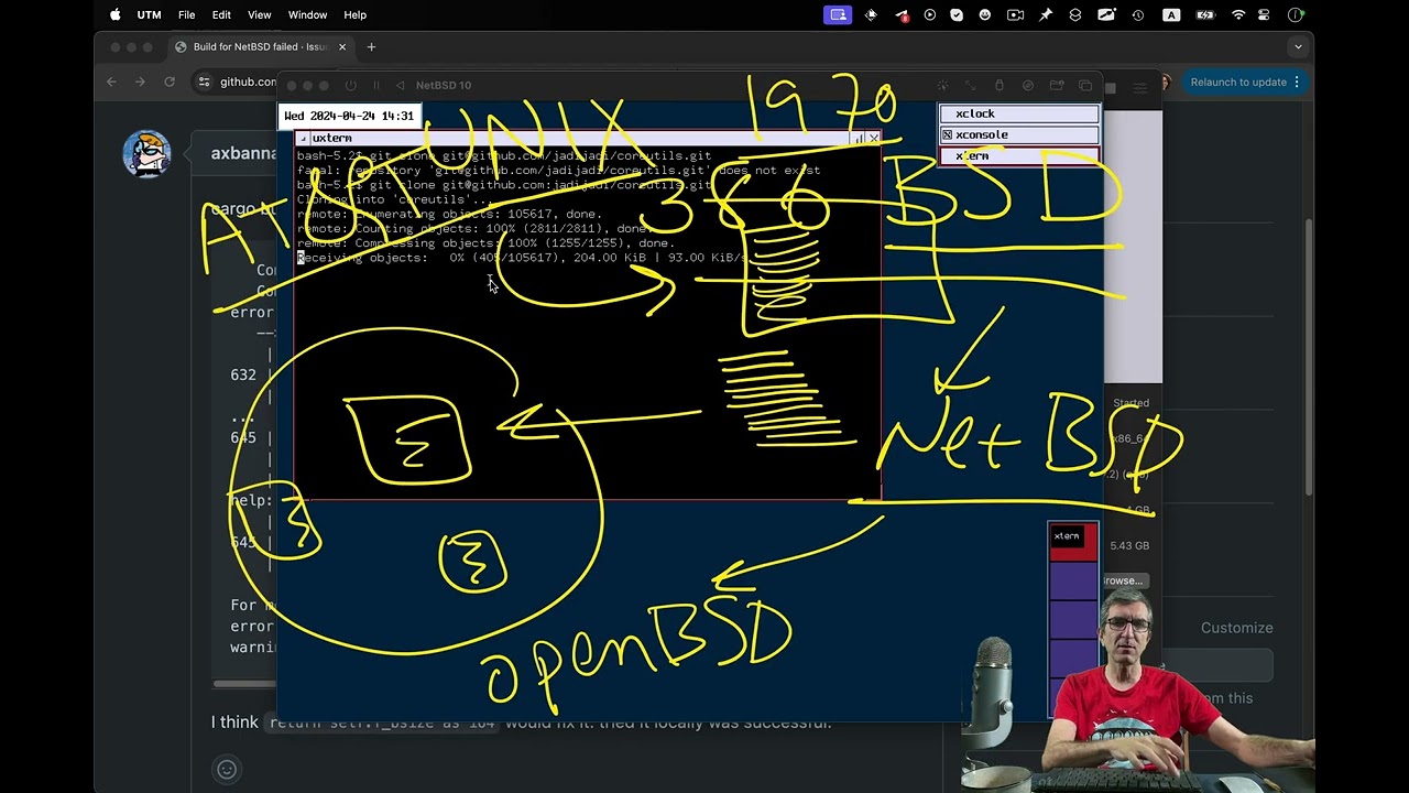 A quick look at the rewrite of coreutils with Rust and the history of NetBSD