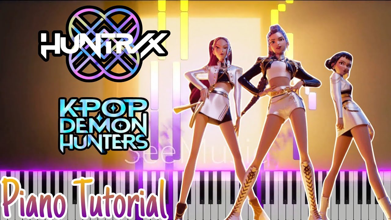 HUNTR/X - Golden (Kpop Demon Hunters Theme Piano And Melody Version) Easy Piano Tutorial