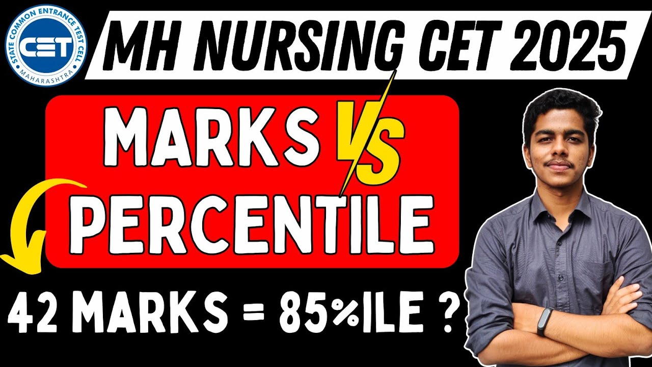 MH Nursing CET 2025 | Marks vs Percentile | MH BSc Nursing Admission 2025 | #bscnursing #learnolet