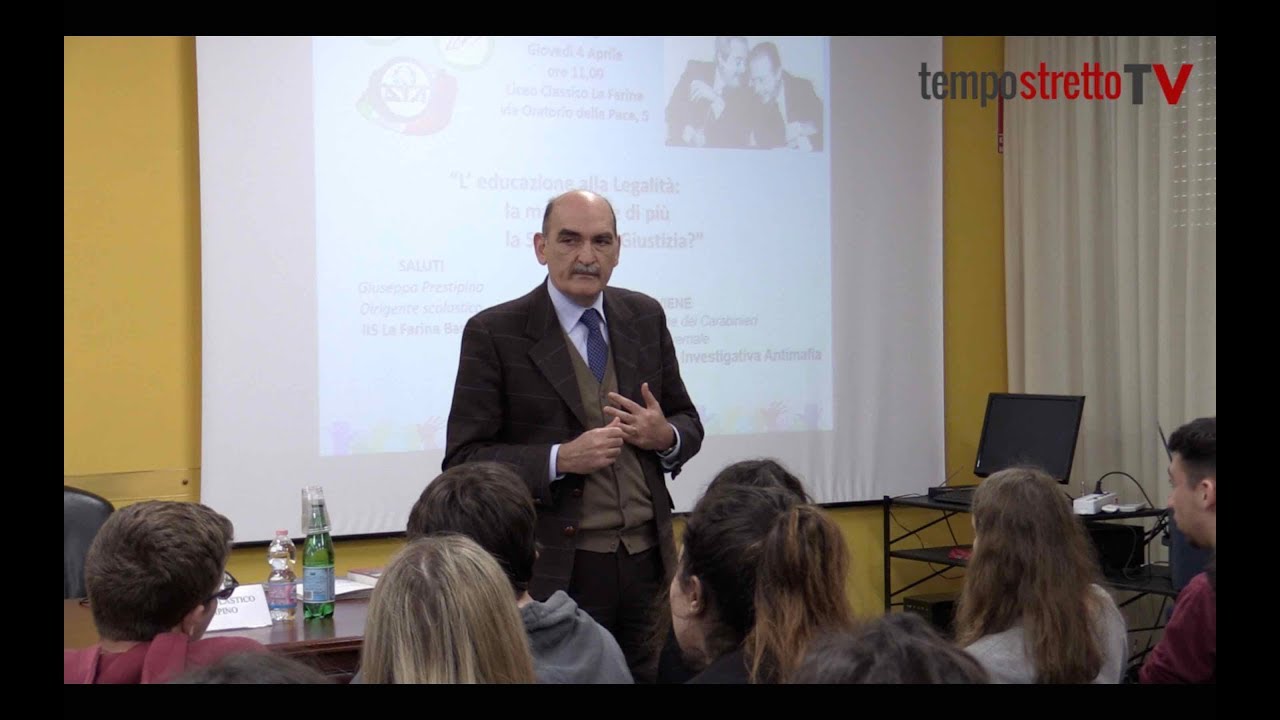 La legalità spiegata ai ragazzi: il capo della DIA al “La Farina