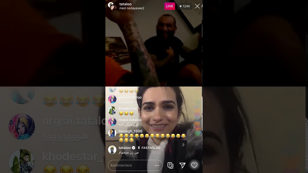 لایو تتلو با ندایاسی 😂”خطر پارگی از خنده “