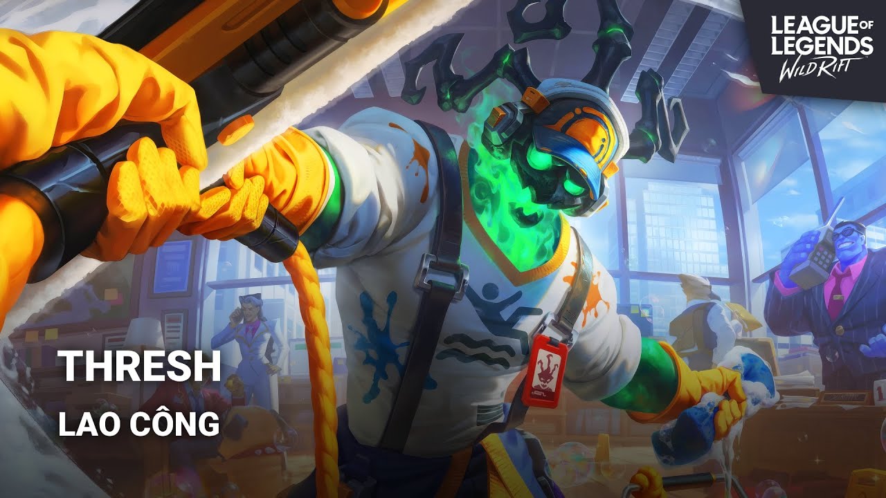 Trang Phục Thresh - Lao Công | LMHT: Tốc Chiến