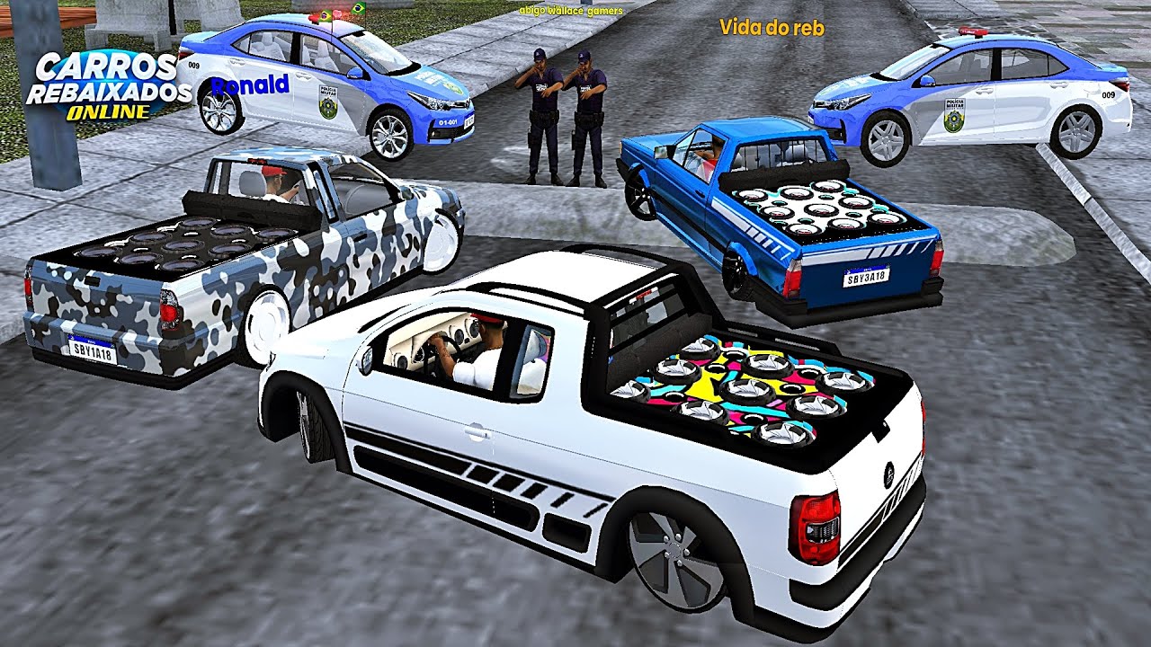 CARROS REBAIXADOS ONLINE | TRAVANDO NA LOMBADA DA BLITZ COM AS SAVEIROS REBAIXADA