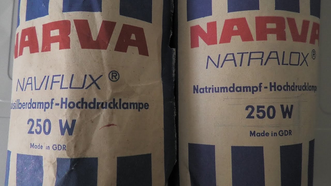 NARVA NAVIFLUX & NARVA NATRALOX , Mit 250W , HQL/NAV